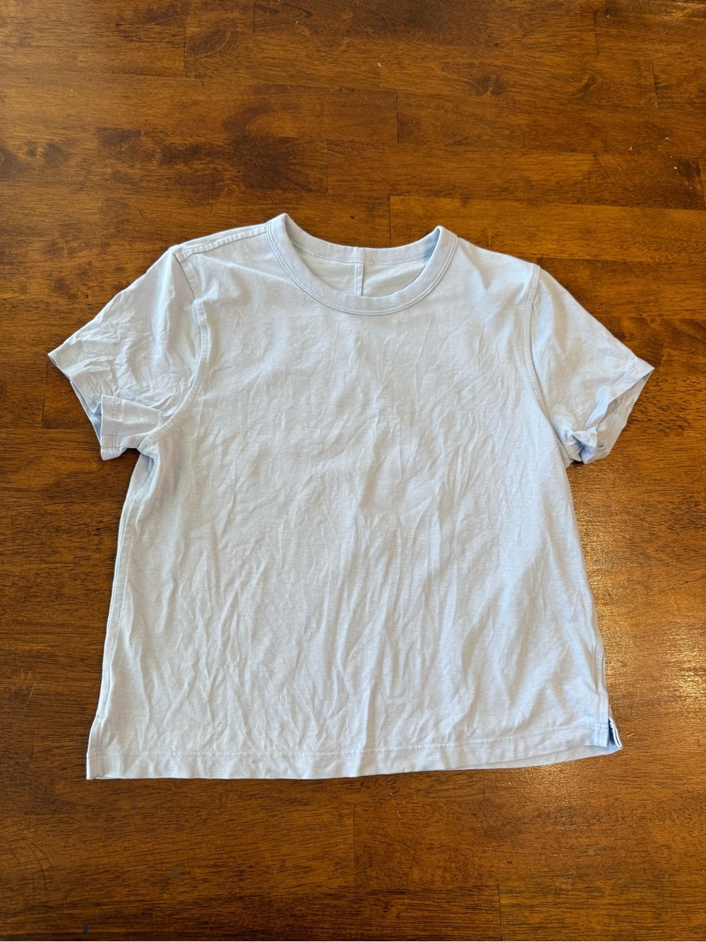 Lululemon Classic-Fit Cotton-Blend T-Shirt Size 2/4 lavender Utility Crew Neck